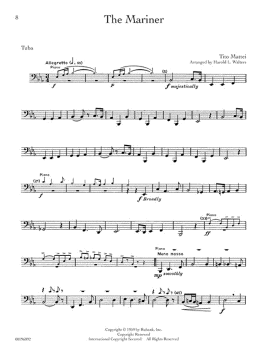 Rubank Treasures for Tuba Tuba scores gallery preview page 3