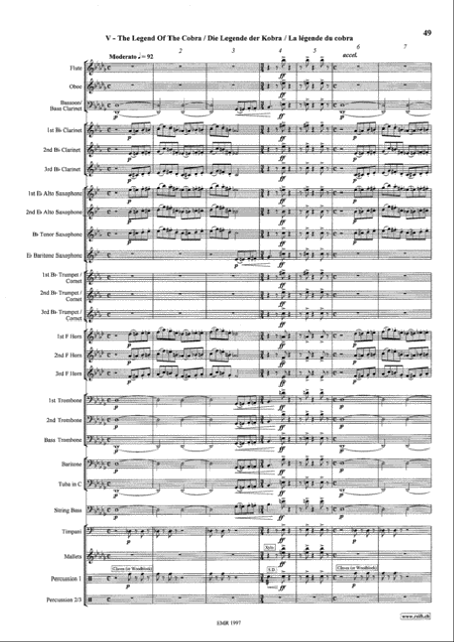 The Mysteries Of Egypt Concert Band scores gallery preview page 21
