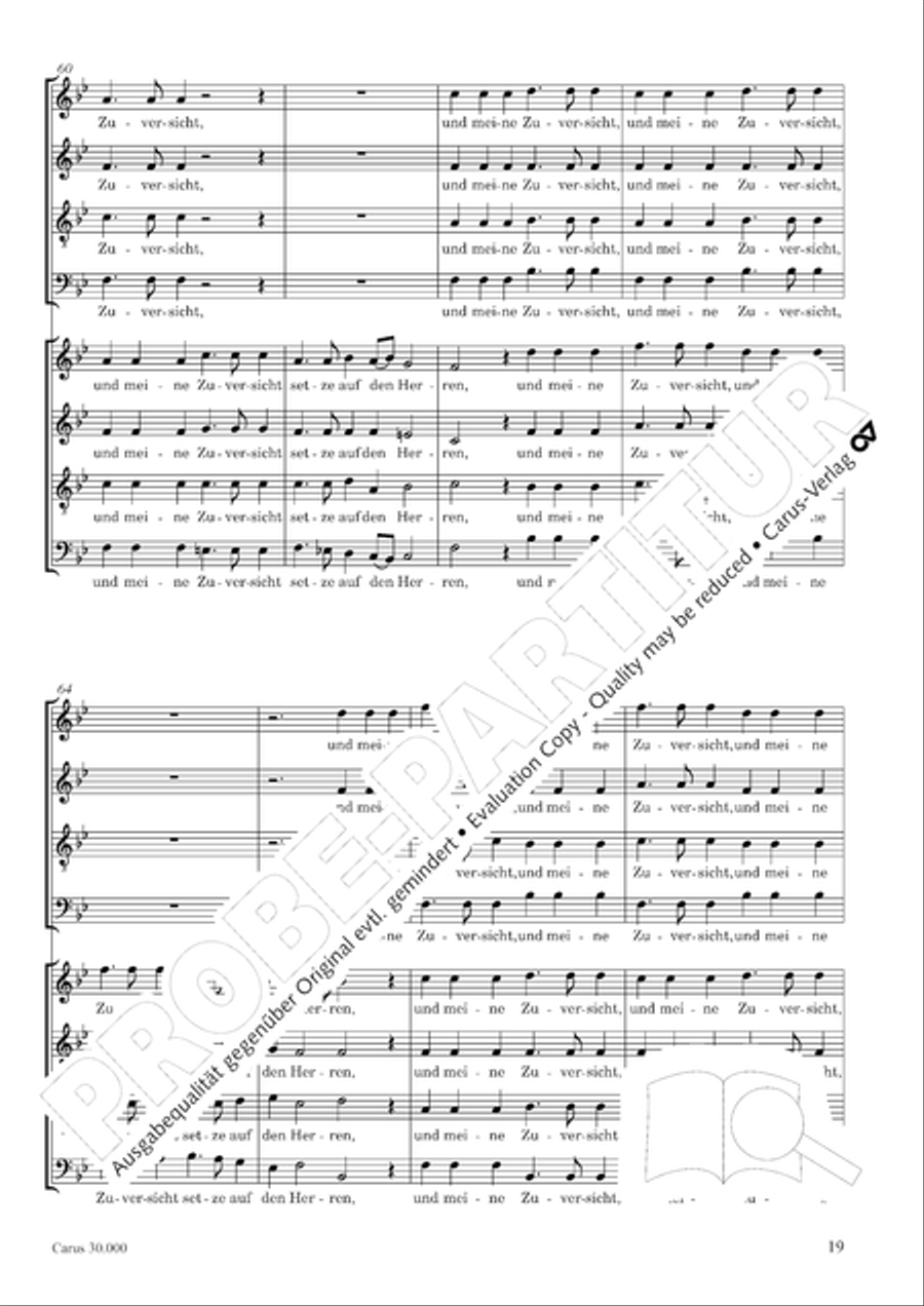J.L. Bach: The complete motets Choir scores gallery preview page 26