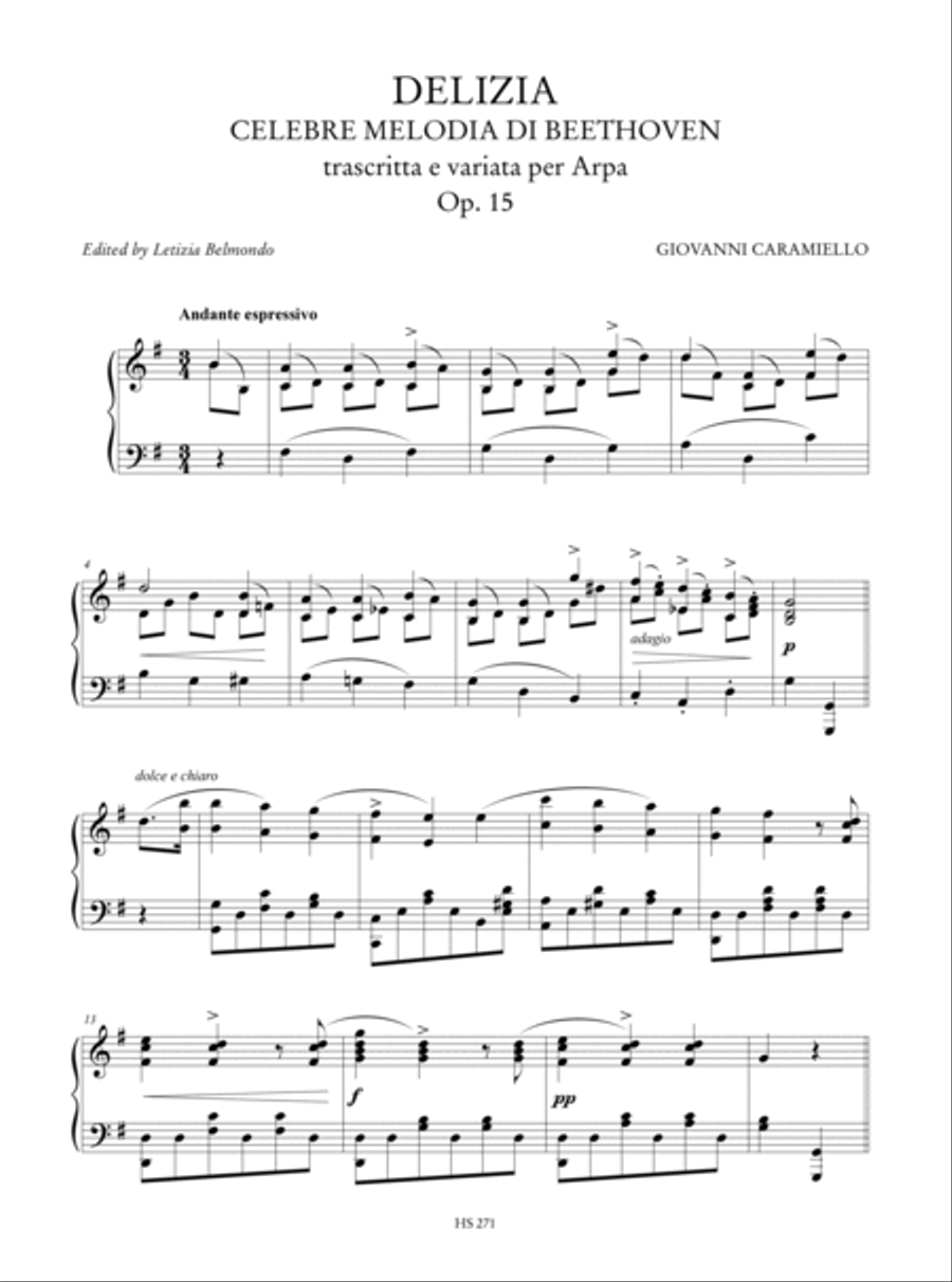 Variations and Fantasias on Celebrated Melodies for Solo Harp Harp scores gallery preview page 4