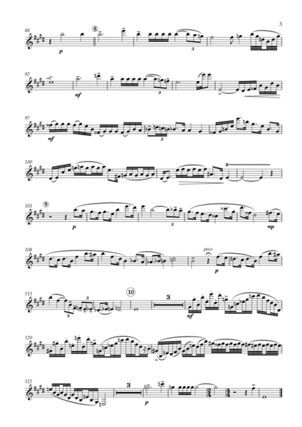 S. Prokofiev - Flute Sonata in D, Op. 94 arranged for clarinet and piano (Solo Part Only)