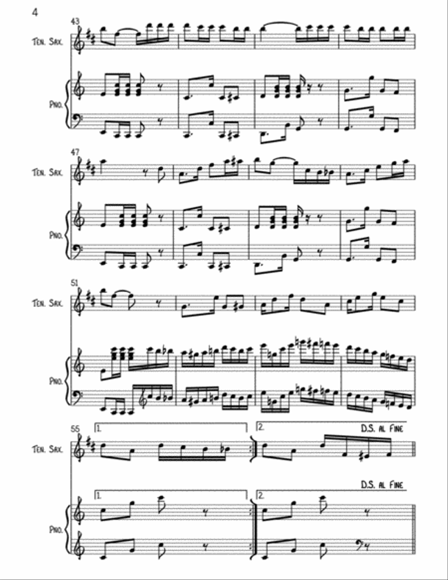 Tico Tico no Fuba Tico Tico no Fuba Tenor Saxophone scores gallery preview page 5