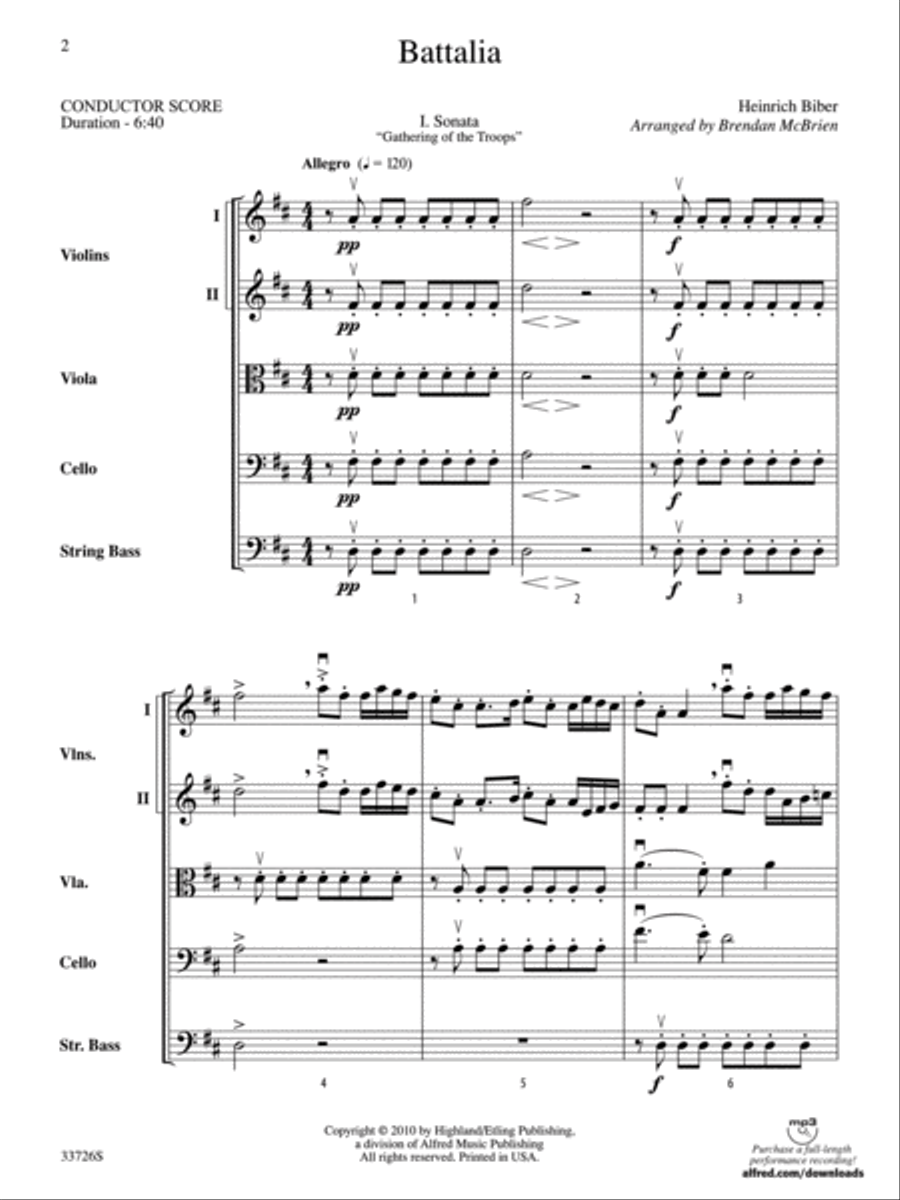 Battalia String Orchestra scores gallery preview page 2