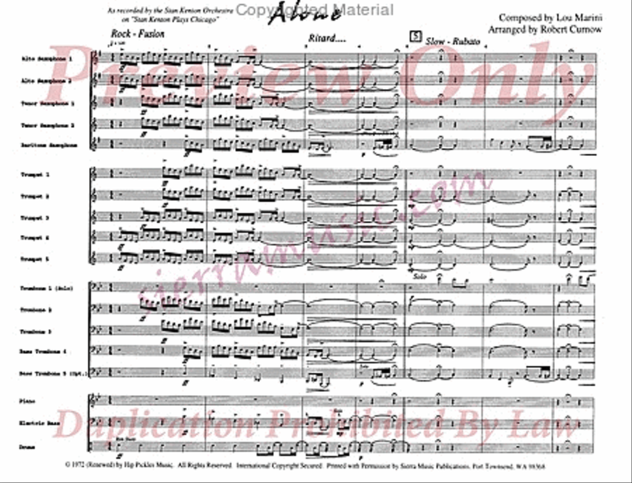 Alone Jazz Ensemble scores gallery preview page 2