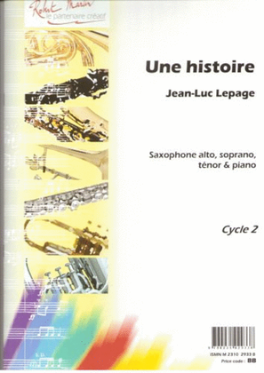 Book cover for Une histoire, soprano, alto ou tenor