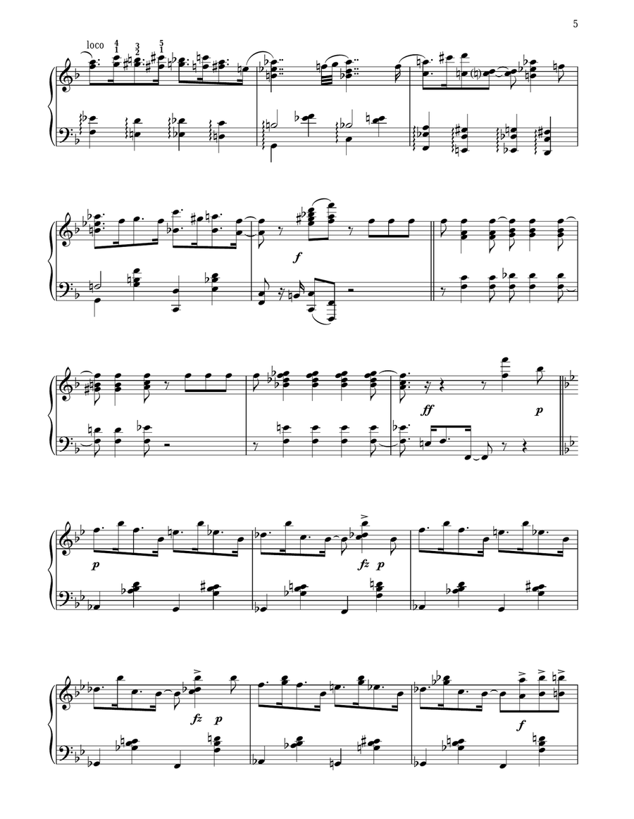 The Brooklyn Dodge The Brooklyn Dodge Piano Solo scores gallery preview page 5