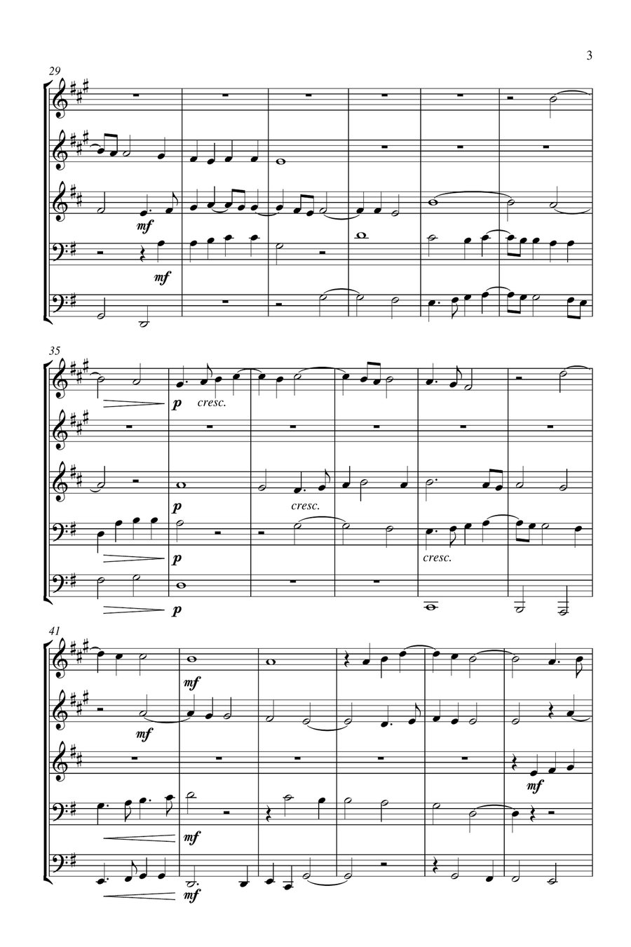 Sicut Cervus Brass Ensemble scores gallery preview page 4