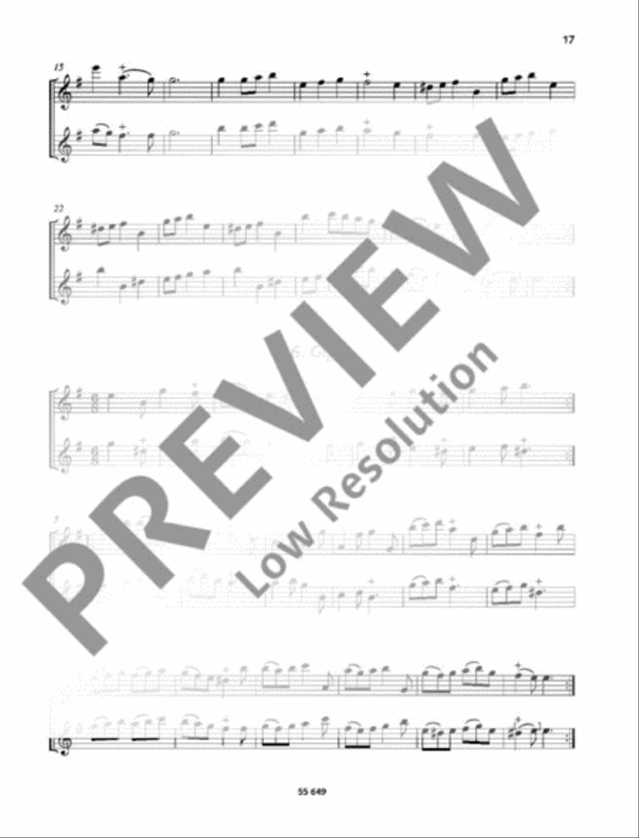42 Duets Alto Recorder scores gallery preview page 18