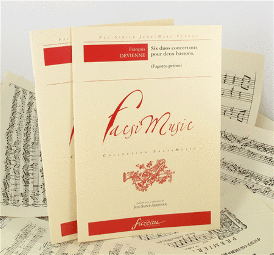 Six duos concertants for two bassoons. Opus III Woodwind Duet scores gallery preview page 1