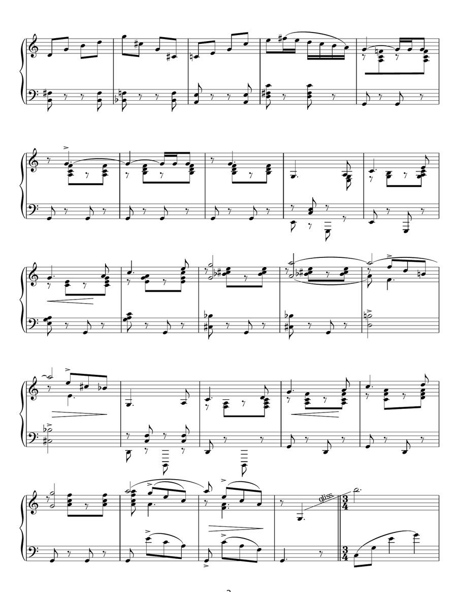 Portrait Of A Flirt Piano Solo scores gallery preview page 3