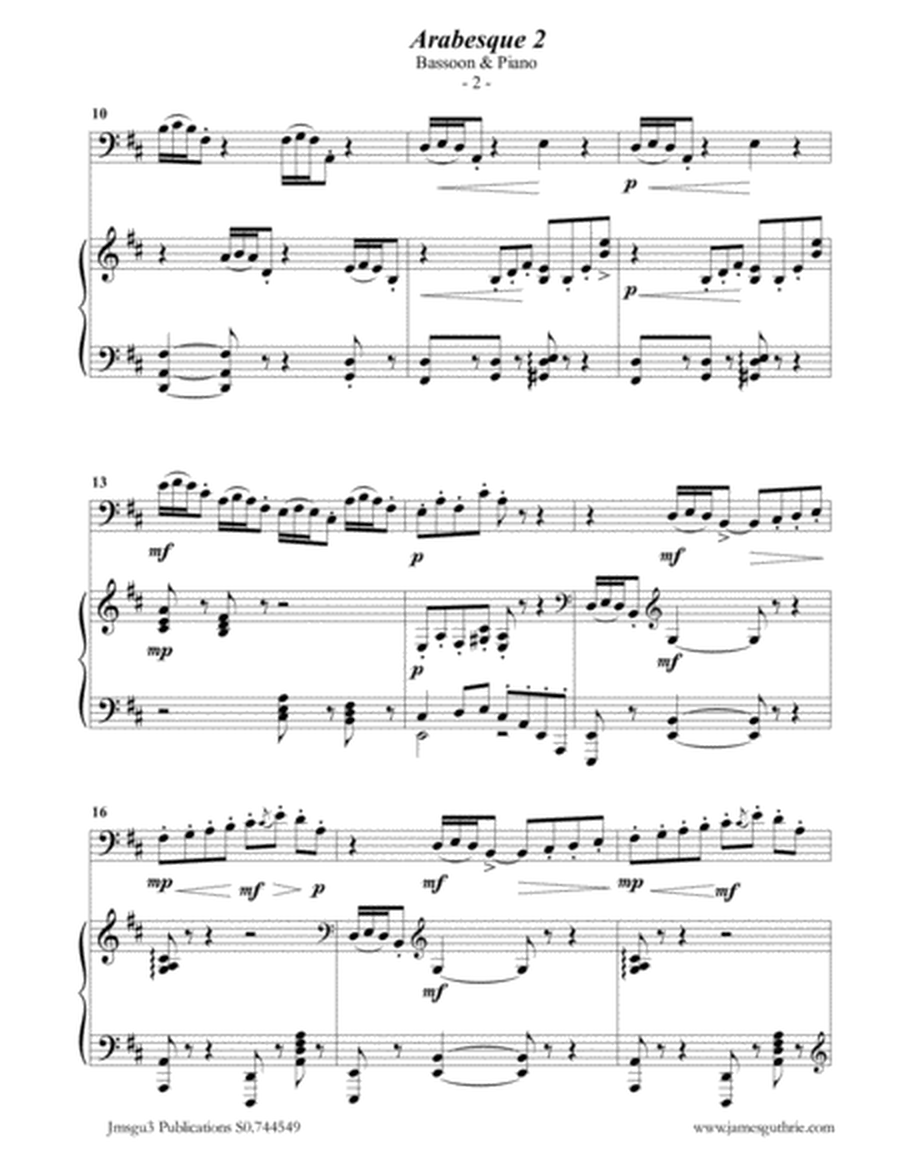 Debussy: Arabesque 2 for Bassoon & Piano image number null