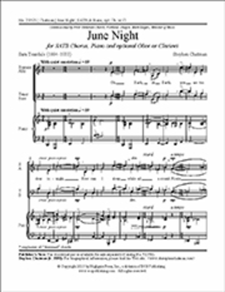 June Night - Piano/choral score