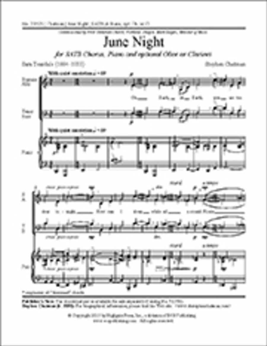 June Night (Choral Score) image number null