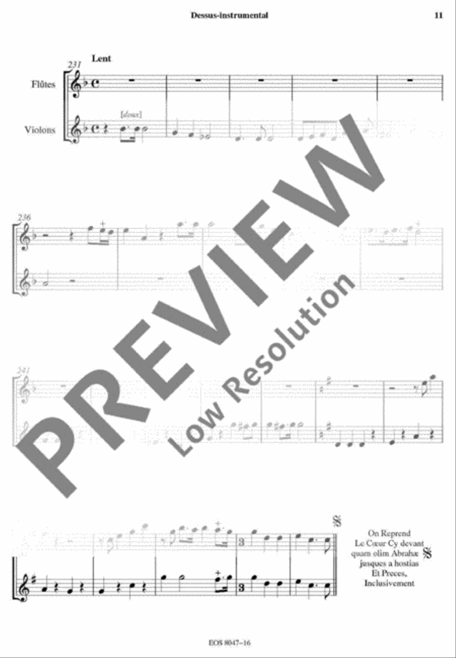 Messe de Mort Flute scores gallery preview page 11