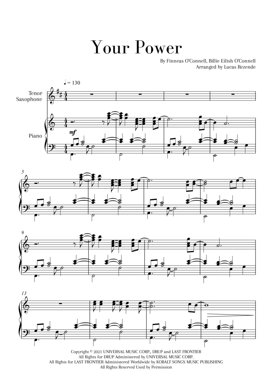 Your Power Small Ensemble scores gallery preview page 1
