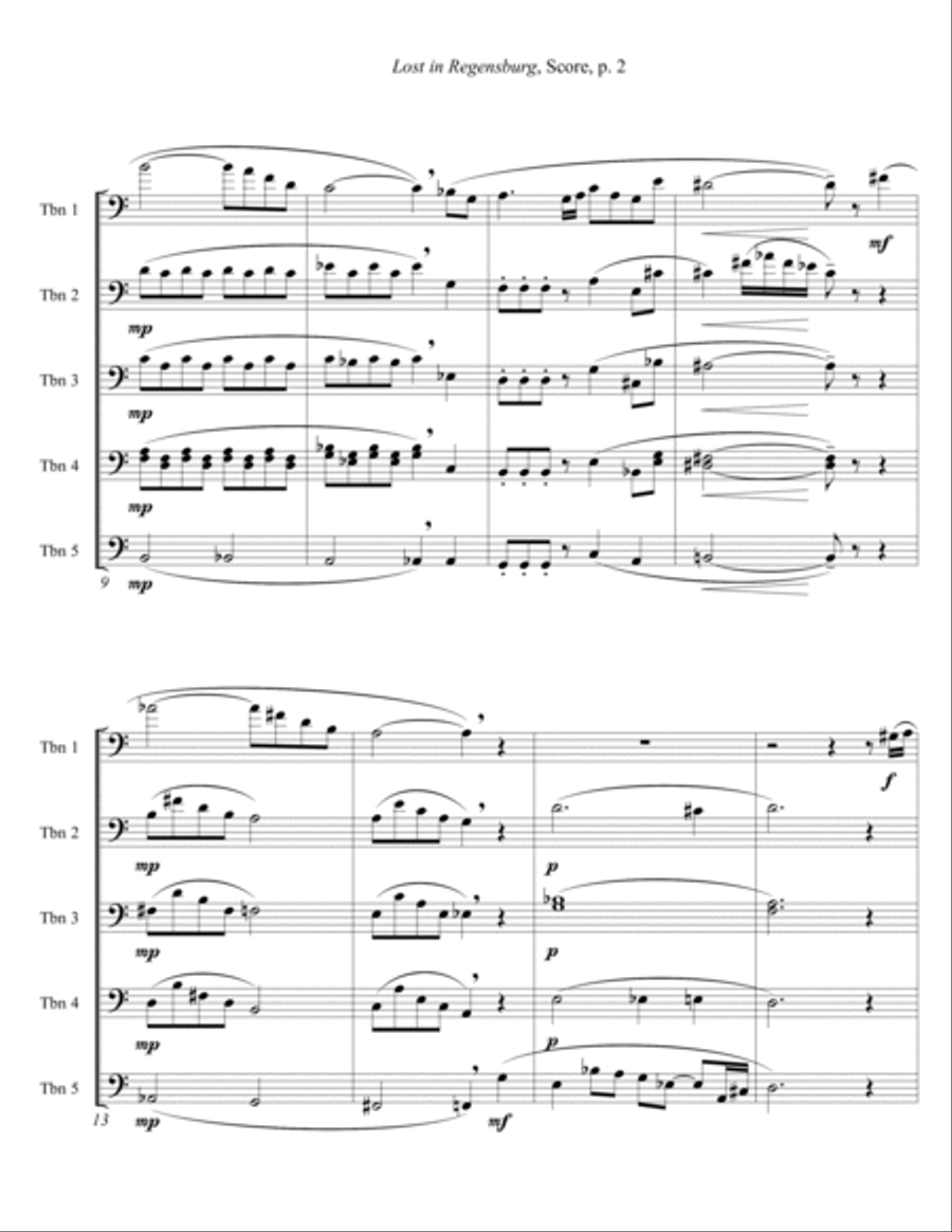 Lost in Regensburg (Letter size) Divisi scores gallery preview page 3
