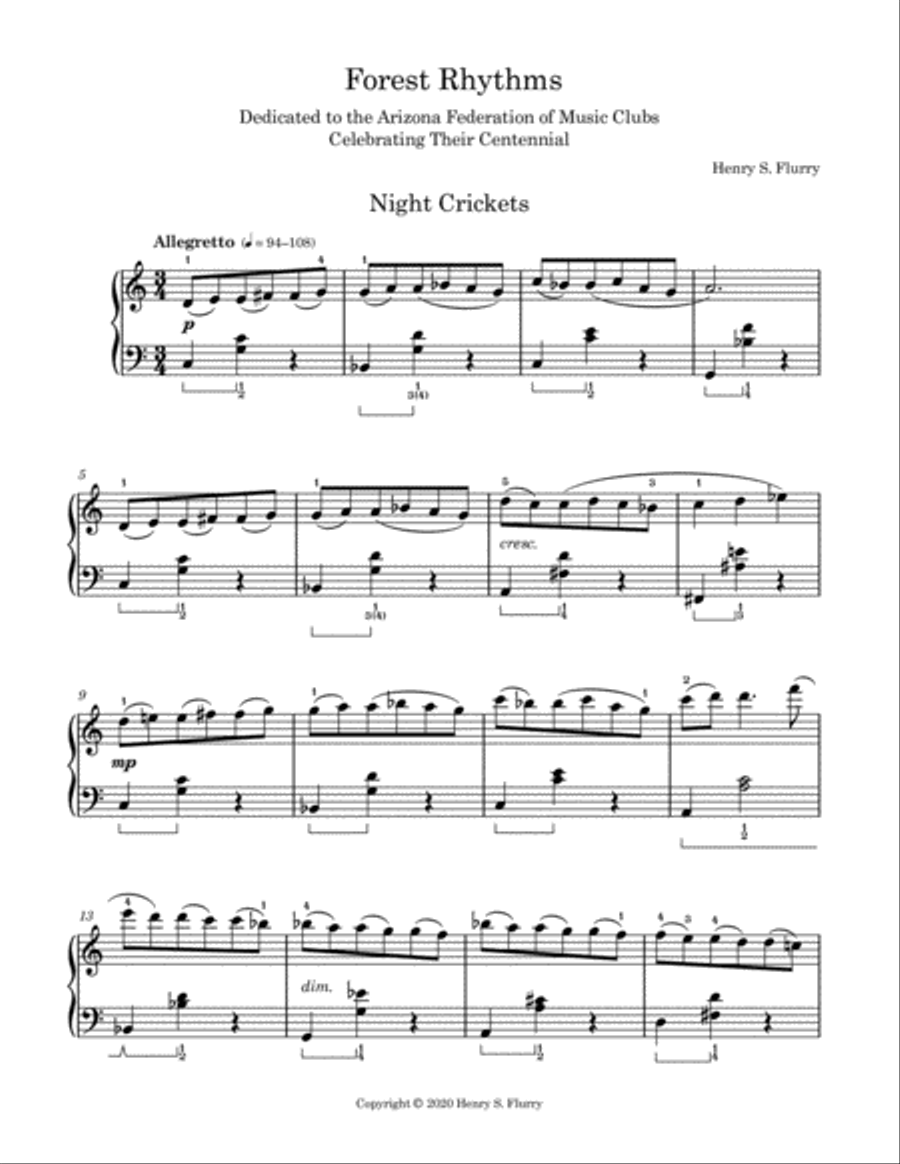 Forest Rhythms Piano Solo scores gallery preview page 3