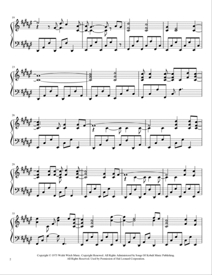 Landslide Piano Solo scores gallery preview page 2