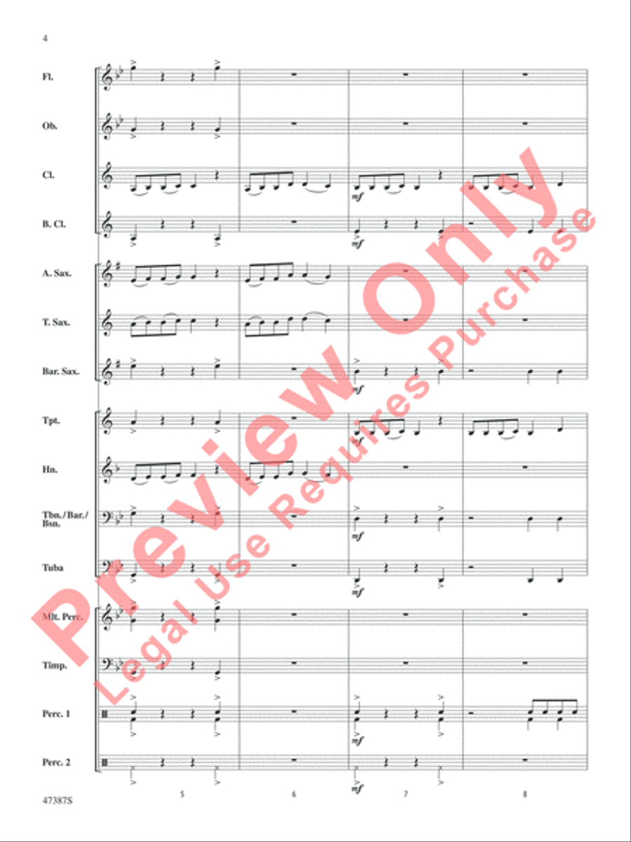 Pandemonium Concert Band scores gallery preview page 5