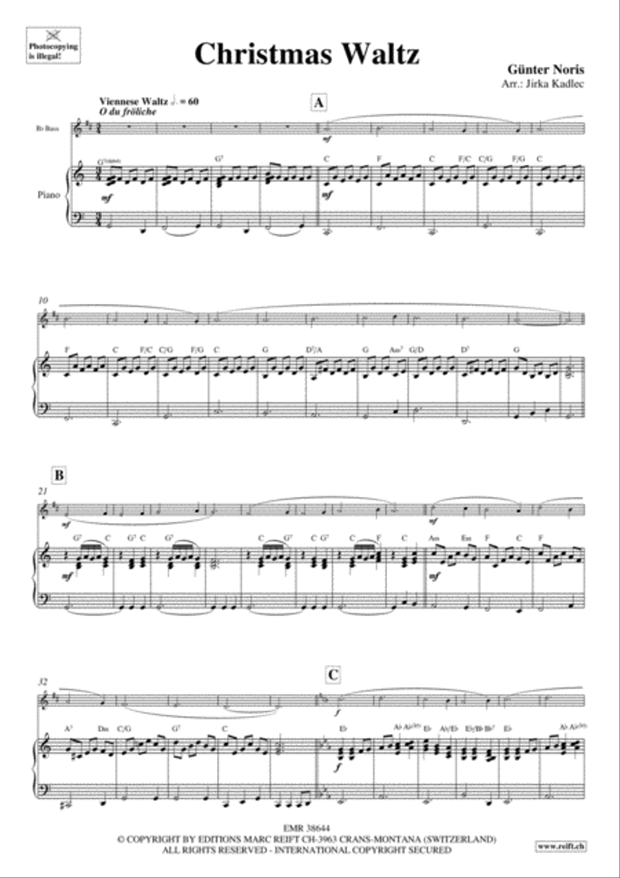 Christmas Waltz Piano Accompaniment scores gallery preview page 3