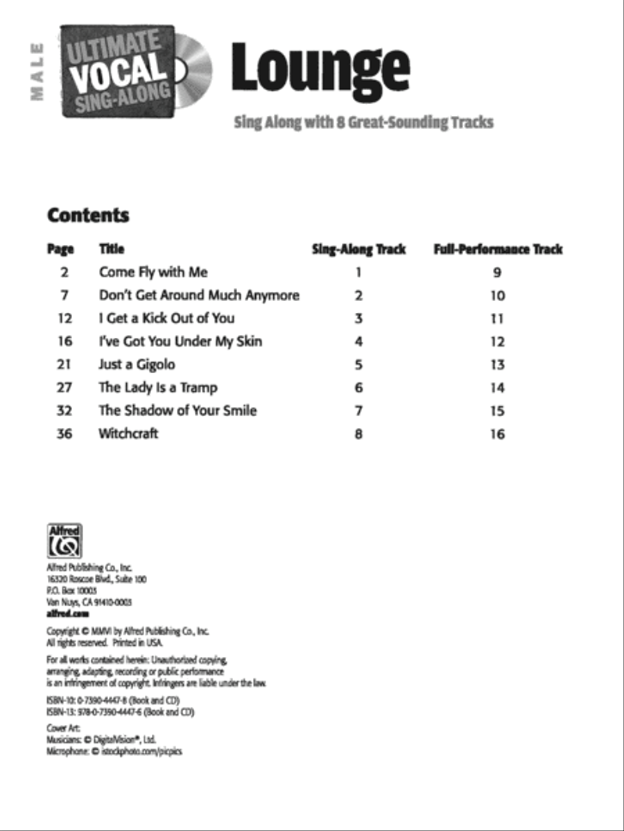 Ultimate Vocal Sing-Along: Lounge (Male Voice) Piano, Vocal, Guitar scores gallery preview page 2