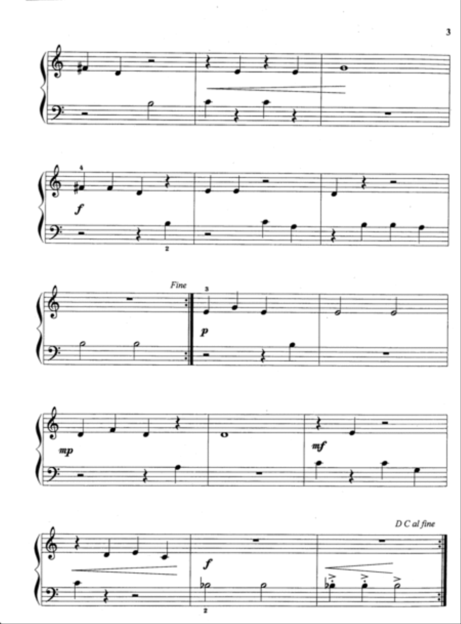 The Monster March (with Teacher's Accompaniment) Easy Piano scores gallery preview page 2