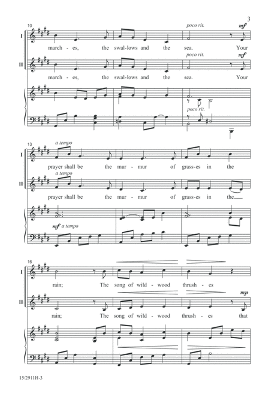 Your Friend Shall Be the Tall Wind 2-Part scores gallery preview page 4