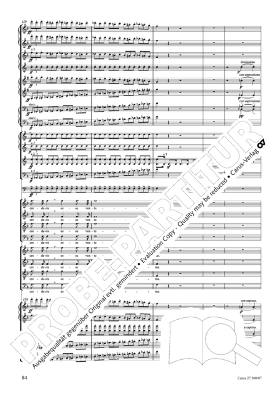 Quattro pezzi sacri Orchestra scores gallery preview page 85