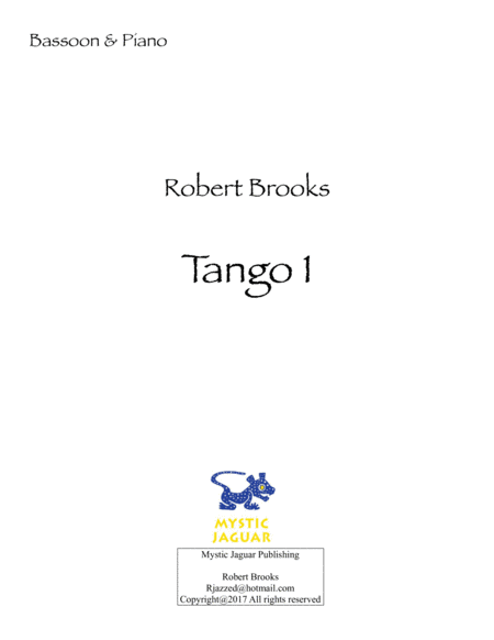 Tango 1 for Bassoon and Piano image number null
