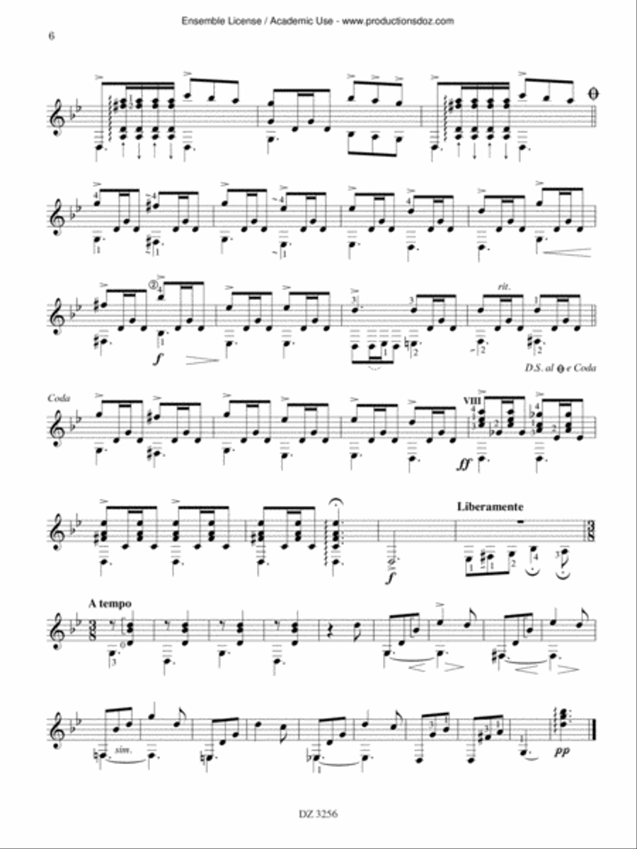 Anthologie Classical Guitar scores gallery preview page 6