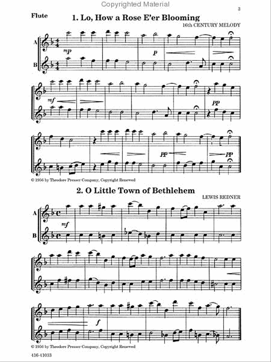 Play A Song Of Christmas, Flute Chamber Music scores gallery preview page 2