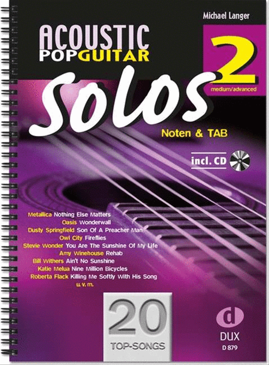Acoustic Pop Guitar - Solos 2 Acoustic Guitar scores gallery preview page 1