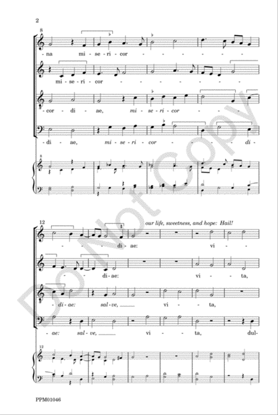 Salve Regina 4-Part scores gallery preview page 6