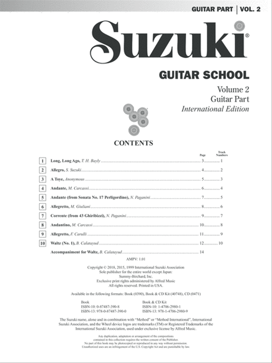 Suzuki Guitar School, Volume 2 Guitar scores gallery preview page 2