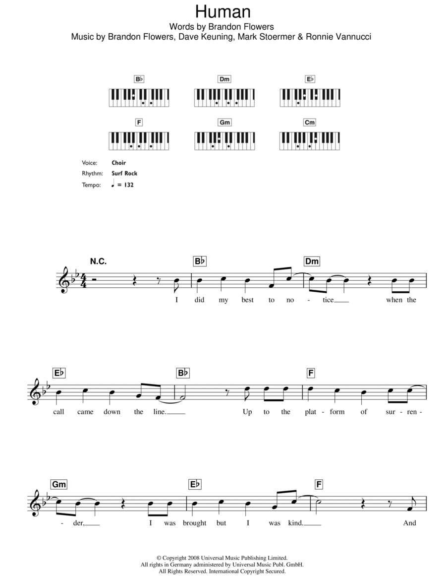 Human Piano scores gallery preview page 1
