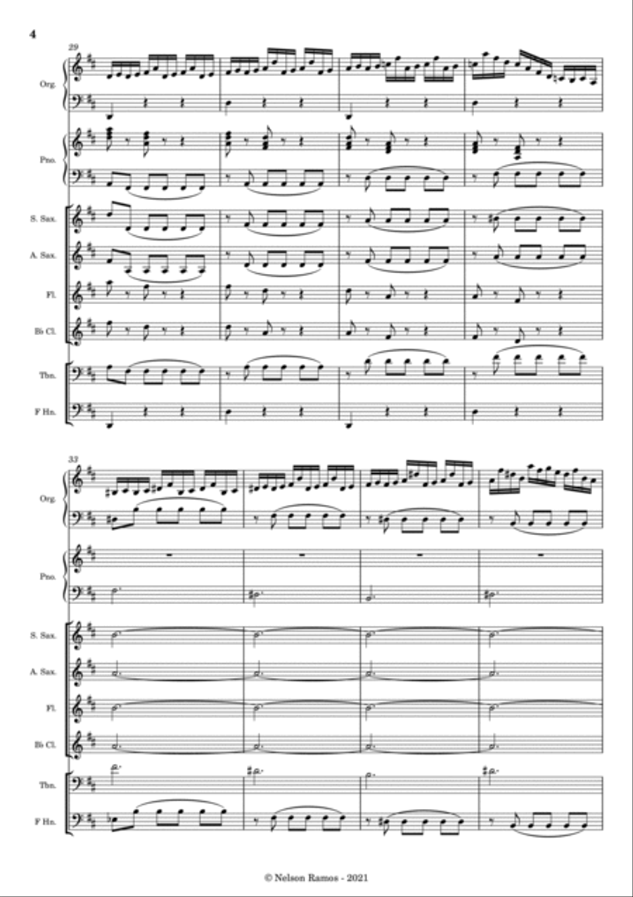 BWV 29 – Wir danken dir, Gott, wir danken dir - Score Only Score scores gallery preview page 4