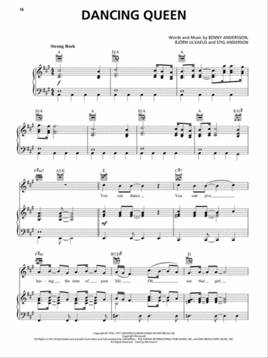 Mamma Mia! – Here We Go Again Piano, Vocal, Guitar scores gallery preview page 4
