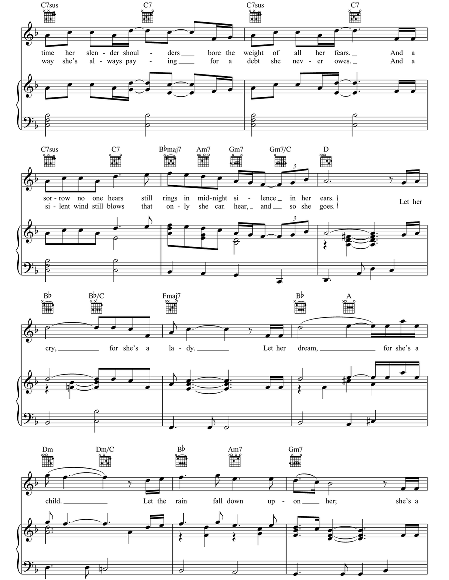 Wildflower Piano, Vocal, Guitar scores gallery preview page 2