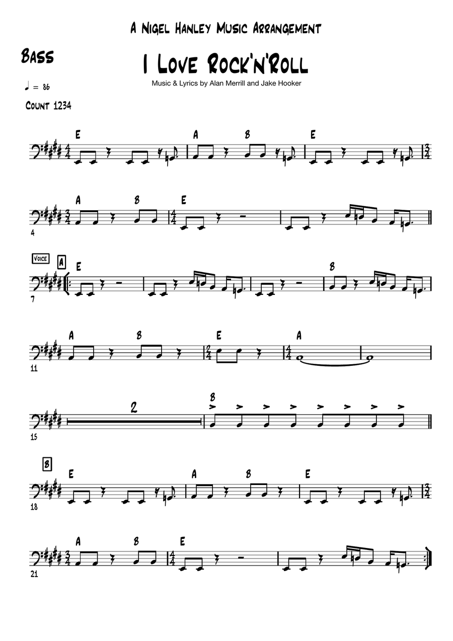 I Love Rock 'n Roll Cover Band scores gallery preview page 2