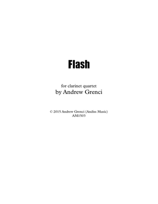 "Flash" for clarinet quartet