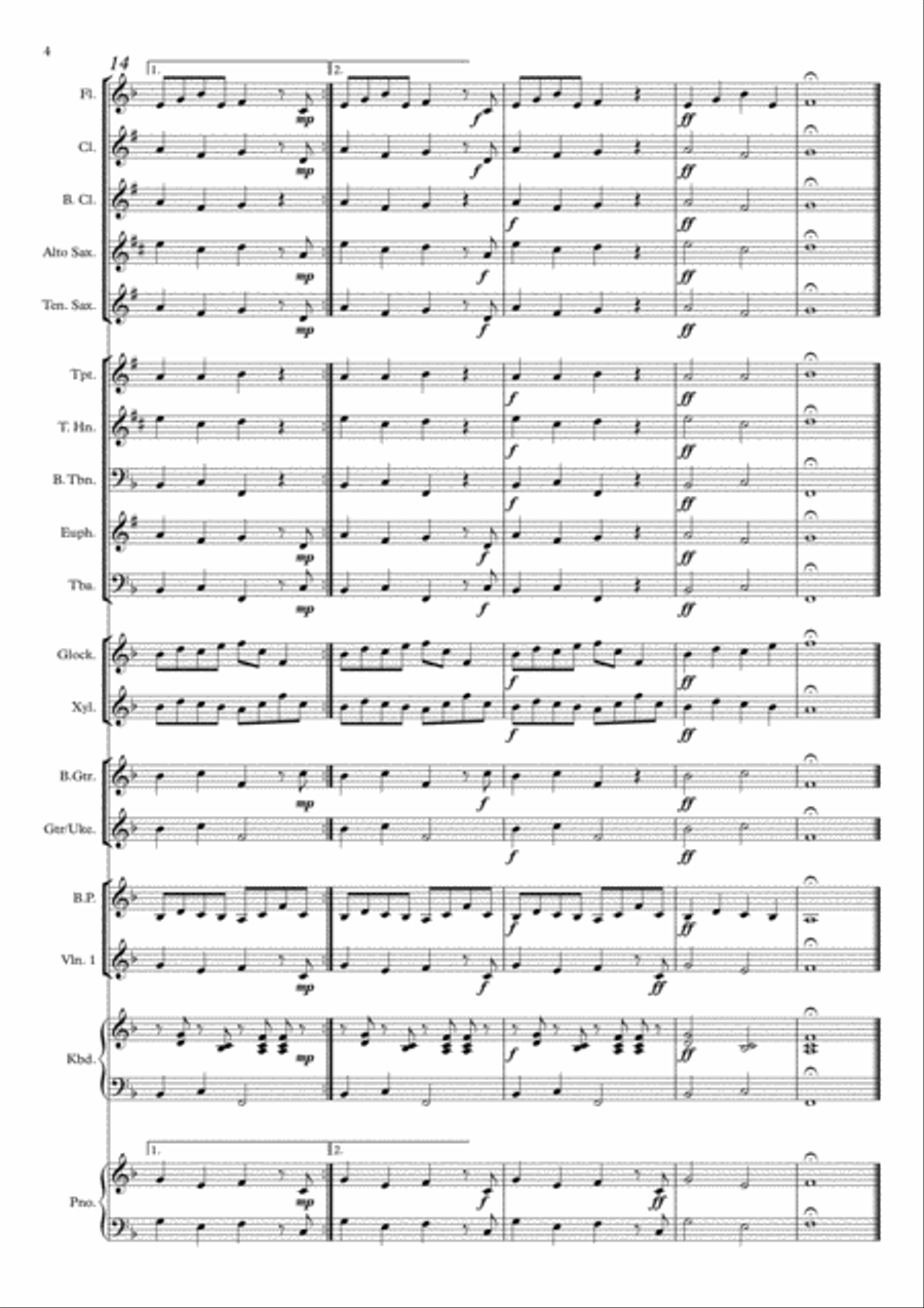 The Merry Peasant (Mixed Ensemble) Small Ensemble scores gallery preview page 4