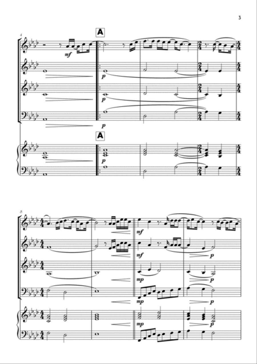 Goodness Of God Saxophone Quartet scores gallery preview page 3