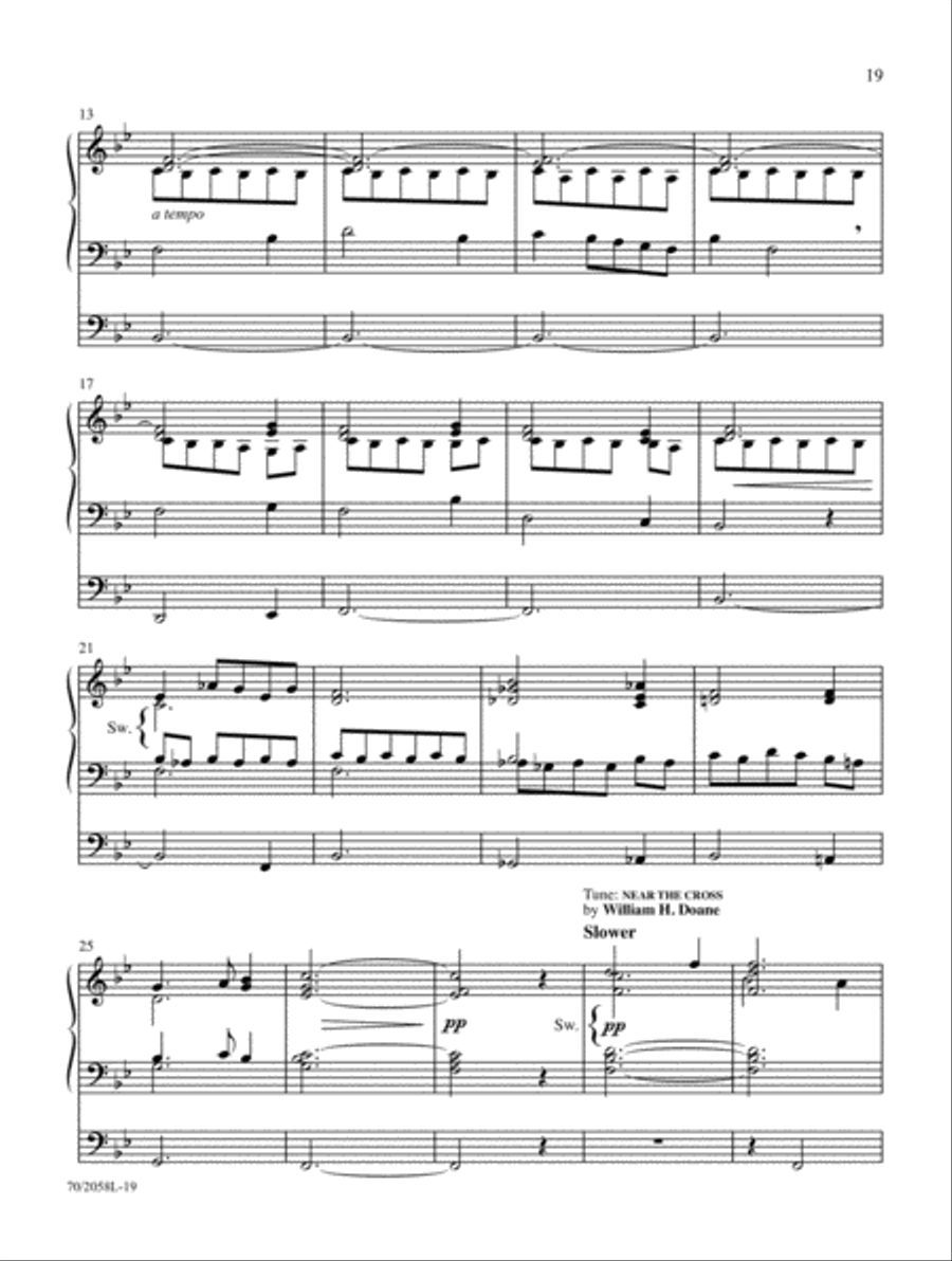 In the Depths of His Love Organ Solo scores gallery preview page 11