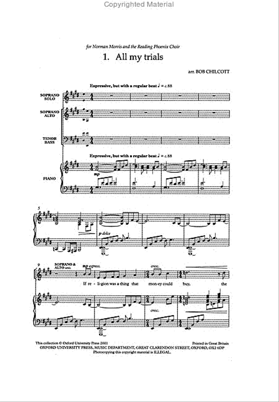 Spirituals for Choirs 4-Part scores gallery preview page 2