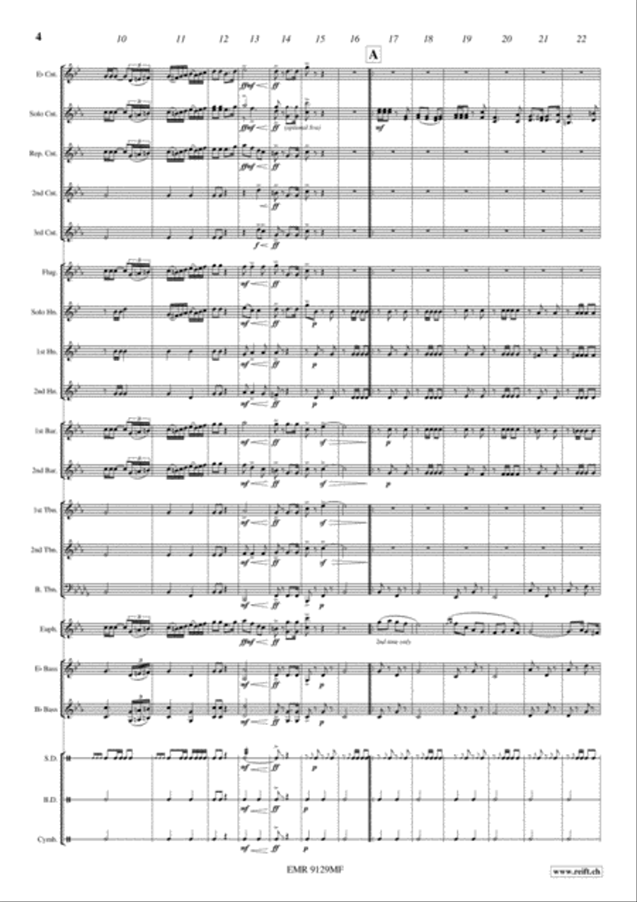 March Of Honor March Of Honor Brass Band scores gallery preview page 4