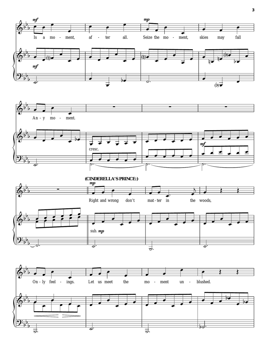 Any Moment - Part I (from Into The Woods) Piano, Vocal scores gallery preview page 3