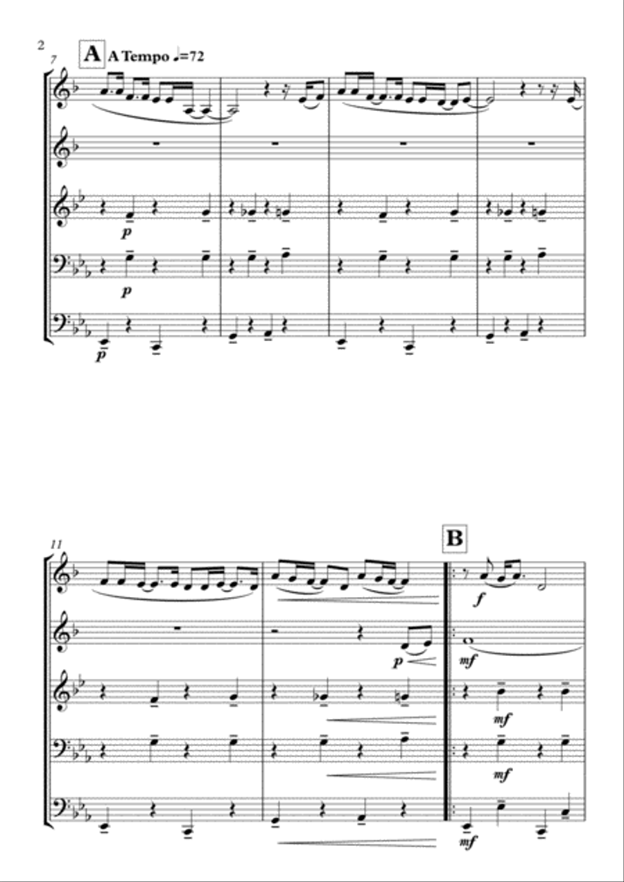 Where Is My Mind? Brass Ensemble scores gallery preview page 2