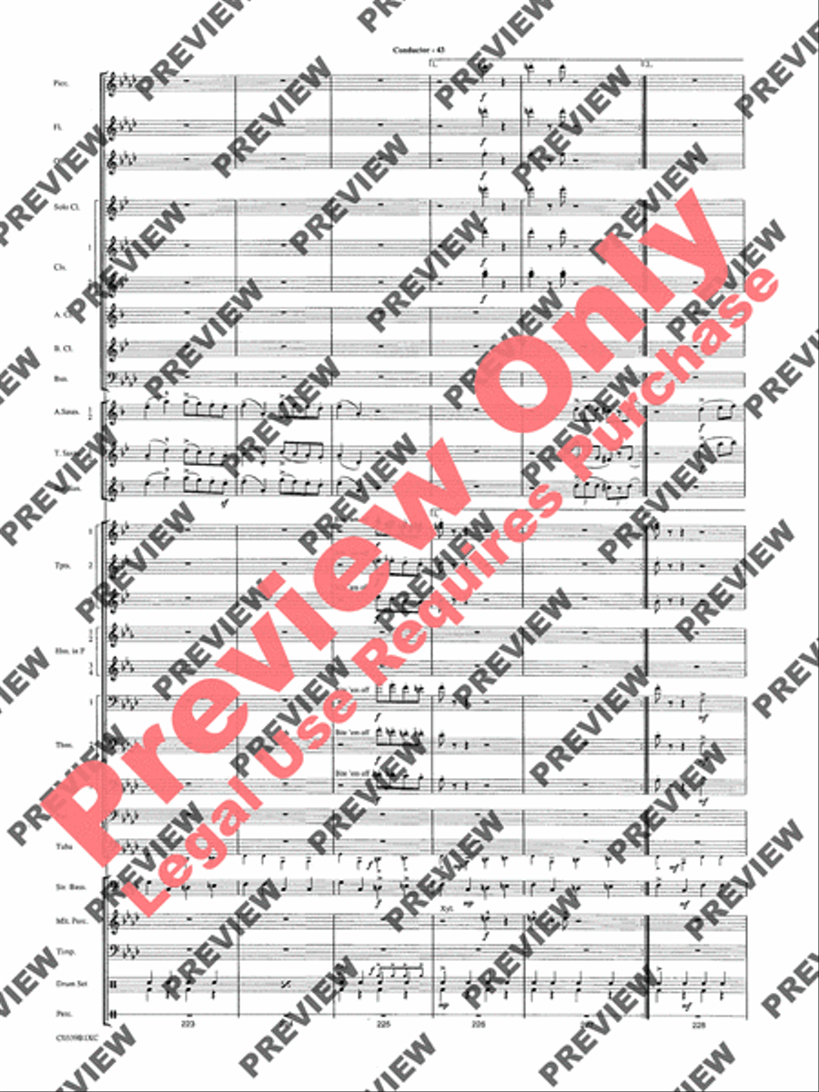 In the Miller Mood Concert Band scores gallery preview page 46