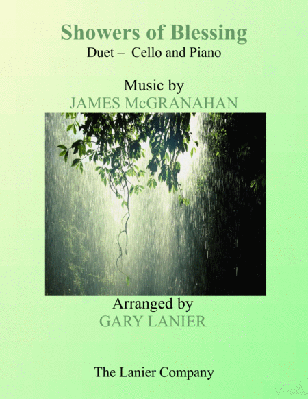 SHOWERS OF BLESSING (Duet – Cello & Piano with Score/Part) image number null