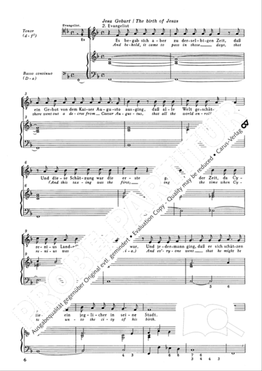 Christmas History (Weihnachts-Historie, SWV 435) Score scores gallery preview page 7